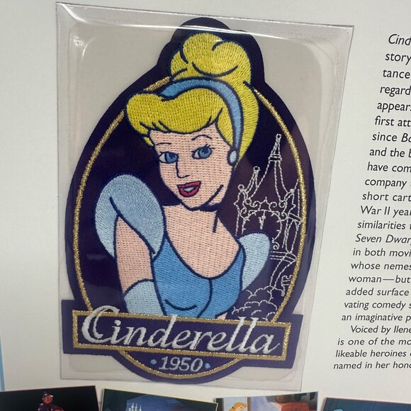 Willabee & Ward Disney Cinderella 1950 Collectible Patch With Story Card - Picture 2 of 4